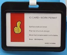 ID card sleeve, suitable for workplace and office signs, new.