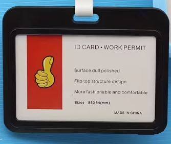 ID card sleeve, suitable for workplace and office signs, new.