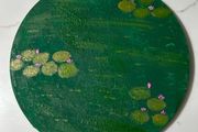 Water lilies abstract painting
