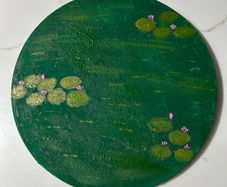 Water lilies abstract painting