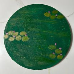 Water lilies abstract painting