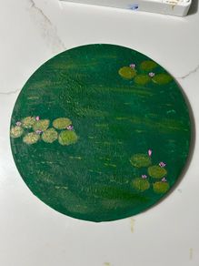 Water lilies abstract painting