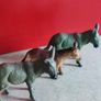 3 DONKEY Plastic Toy Animals - Farm Animal . Image 2