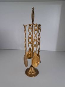 Miniture Ornamental Brass Kitchen Utensils