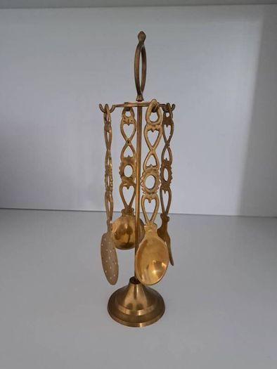 Miniture Ornamental Brass Kitchen Utensils