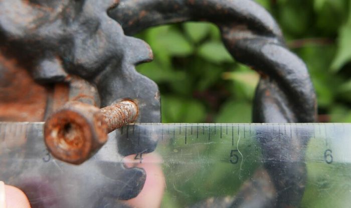 Antique Cast Iron Lion Head Door Knocker