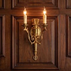 Pair of very nice and very old wall lights.