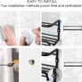 Spice Rack Wall Mounted 4 Pack Spice Rack for Inside Cupboard Adhesive Spice Organiser Kitchen Cupboard Organiser Image 4