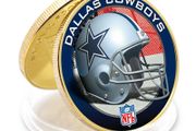 Decorative Souvenir Gifts DOLLAS COWBOYS 24k Gold Plated Challenge Coin Crafts