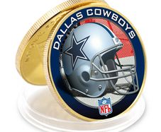 Decorative Souvenir Gifts DOLLAS COWBOYS 24k Gold Plated Challenge Coin Crafts