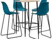 5 Piece Bar Set Plastic Turquoise