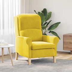 Armchair Yellow Velvet