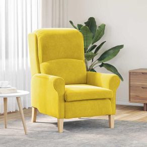Armchair Yellow Velvet