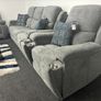 New Hudson Fabric Recliner Sofas with Hidden Cupholders Image 10
