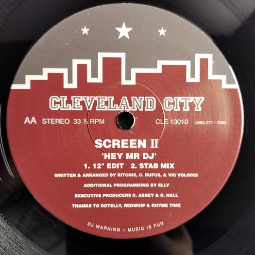 Screen II - Hey Mr DJ - Cleveland City Records - STAB Mix! Early 90s ORGAN House BEAST! MINT Condition!!