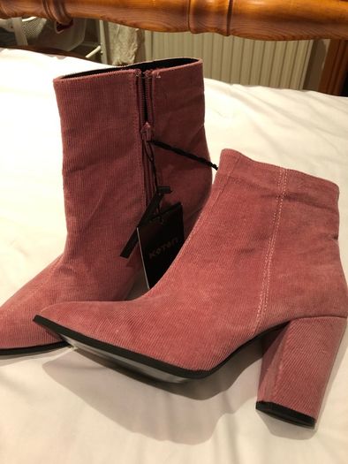 Pink Corduroy Boots
