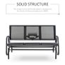 3-Seat Glider Rocking Chair for 3 People Garden Bench Patio Furniture Texteline (FREE SHIPPING) Image 4