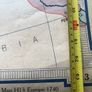 2 large vintage maps Europe and world exploration wall art Image 7