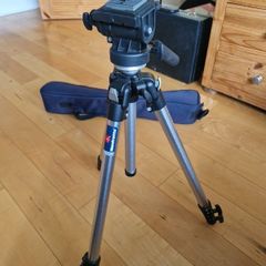 manfrotto tripod with case