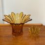 Mid Century Large Amber Color Handblown Vase Image 7