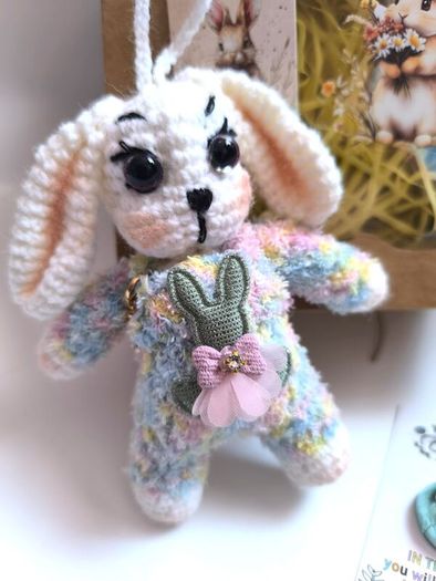 Handmade Easter Bunny in Gift Box,Cute Personalised Bunny, Perfect Gift