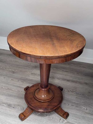 Antique William IV Mahogany Pedestal Side Table (c. 1830s)