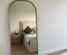 ikea gold mirror