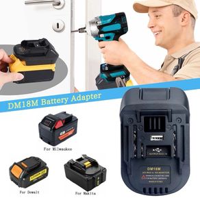 Adapter Converter DM18M Battery Adapter for DEWALT DCB200 DCB205 20V Lithium to MAKITA BL1830
