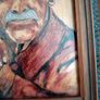 old man portrait on enamel signed by the artiste Image 3