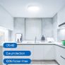 LED Ceiling Light, 18W Daylight White Ceiling Lights, 6500K Kitchen Lights Ceiling, 2100LM Cool White LED Ceiling Lights for Bedroom, Living Room, Hallway, Outside Image 5