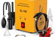 SL100 Smoke Machine Automotive Leak Detector, DC12V EVAP Evap Vacuum Smoke Diagnostic Tester, Pipeline Fuel Leakage Detector for Motorcycle/Car/Truck, Yellow