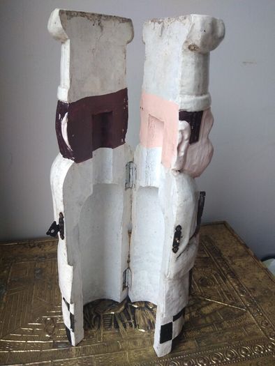Old wine bottle holder