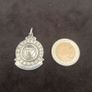 A silver medal or pendant depicting the Irish harp Image 2