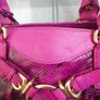 Rare vintage dkny Purple Snake Print Bag Y2K McBling Satchel Image 7