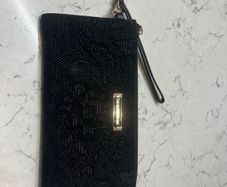 Domani Grained Leather Wallet-Clutch | Forest Green