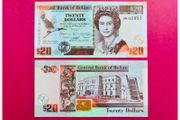 Belize  20 Dollars 2012 Pick 72  Commemorative Issue  ( Uncirculated )