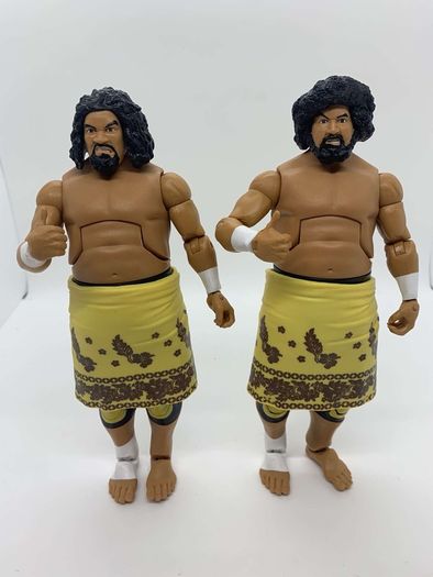 wwe elite HOF Hall Of Fame Afa & Sika action figures