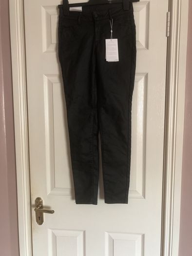 vila trousers leather look