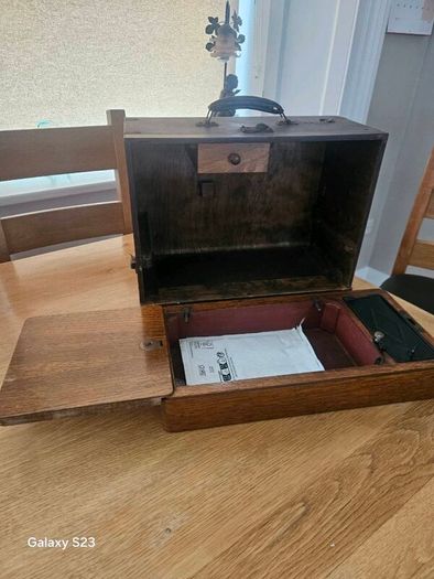 Sewing Machine Case and Base.