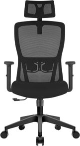Office Chair, Desk Chair with Adjustable Headrest, Lumbar support and Liftable Armrest, High Back Ergonomic Office Chair, Breathable Mesh Backrest for Comfy, Computer Chair for Home/Office