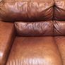 Sofa Italian Tan leather 2.5 seats Image 2