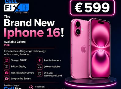 Iphone 16 128gb Brand New Sealed Pack Unlock Sim Free