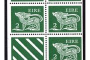 1975 Ireland Gerl Definitive 2p Definitive Stamp Booklet Pane (Hibernian HP19) Mint Never Hinged (MNH)
