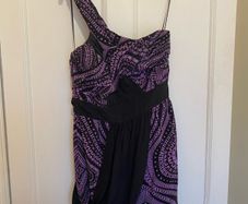 TIBI New York Graphic Print dress 100% silk UK8