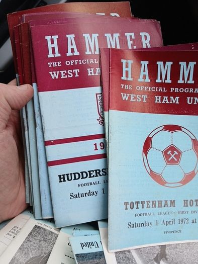 football programmes WEST HAM UTD Home 1969 to '72 25 in total