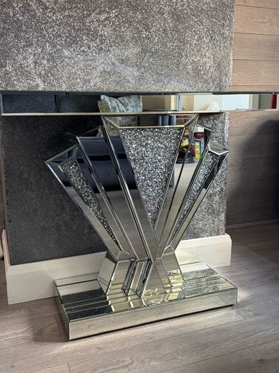 Mirrored Hall Console Table