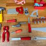 Kids Toy Tool Set with Convertible Backpack Storage Case Image 6