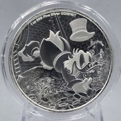 22025 Niue 1 oz Silver  Disney's Scrooge McDuck BU (In Capsule)