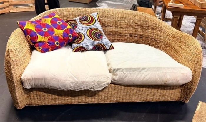 wicker couch