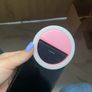 Portable Pink Selfie Ring Light USB Rechargeable, 3 Light Modes Image 9